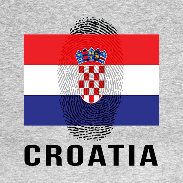 Croatia Flag DNA by Rocky Ro Designs